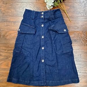 Massimo Dutti A-line denim skirt